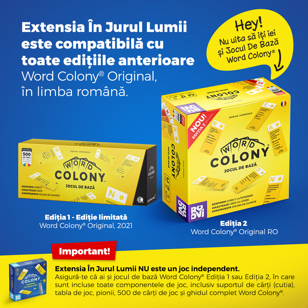 Extensia Word Colony In jurul lumii